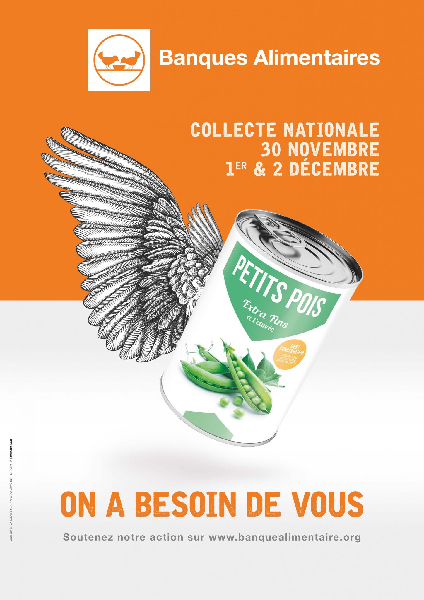 affiche collecte nationale 2018 banques alimentaires